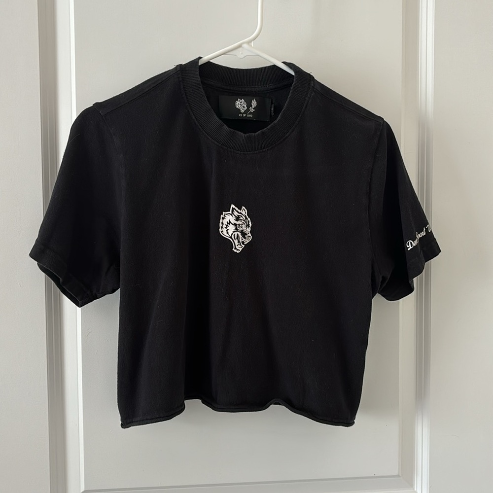 Bound "Premium" (Cropped) Tee in Black